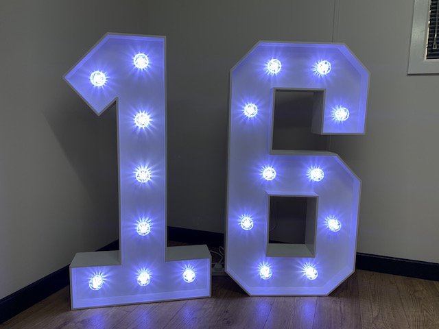large light up numbers for sale uk