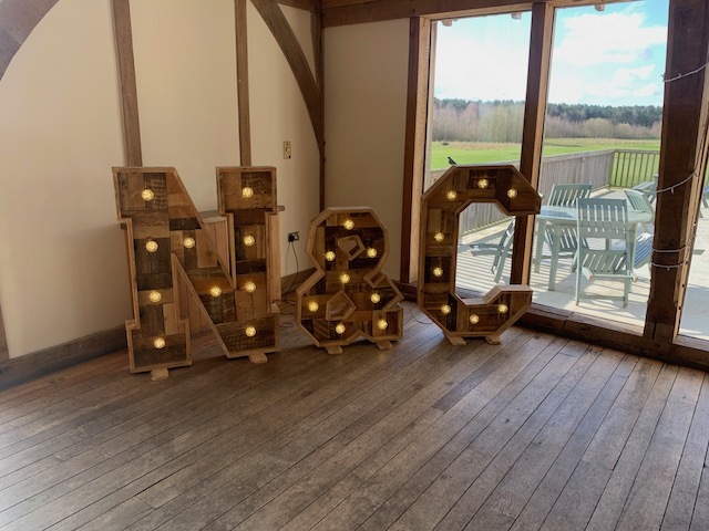 Rustic Light Up Initials