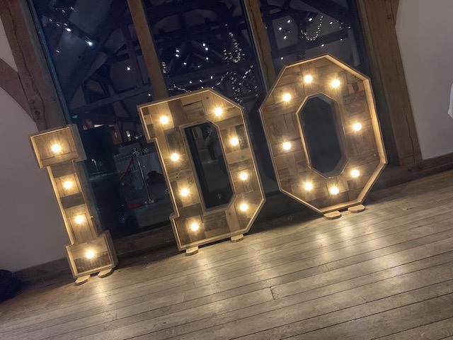 Rustic I Do Letters