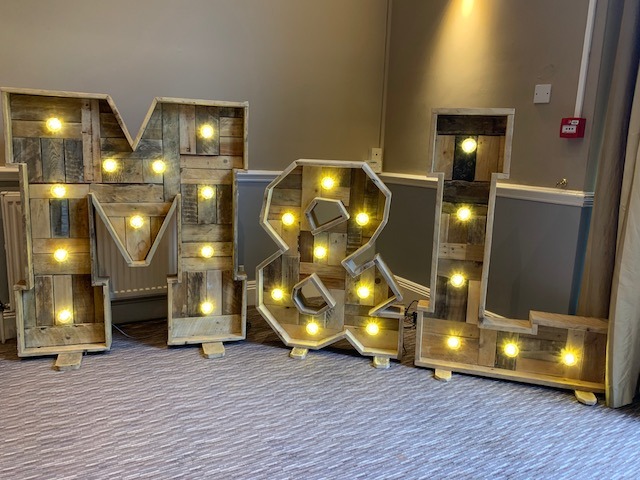 Rustic Light Up Initials
