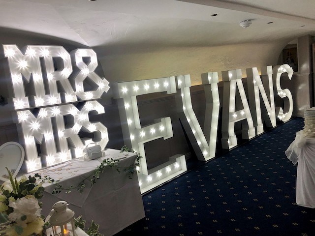 Light Up Letters Hire