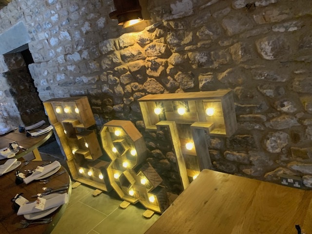 Rustic Light Up Initials